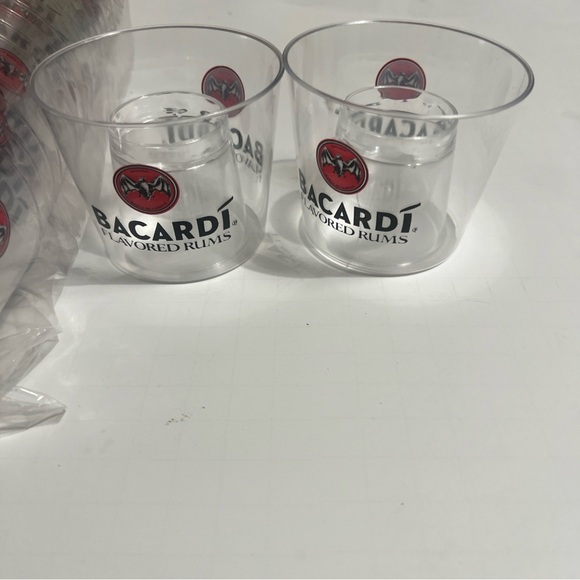 Bacardi Flavored Rums - Lot of 20 Logo Plastic Shot Cups - Sample Cups...NEW - Picture 2 of 2